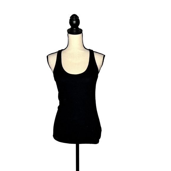 J. Crew Ribbed Black Tank Top Size Small - Picture 1 of 8